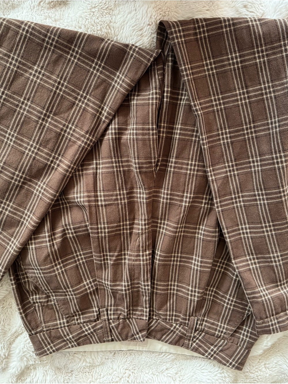 Brixton Brown Plaid Blazer with Cream Windowpane
